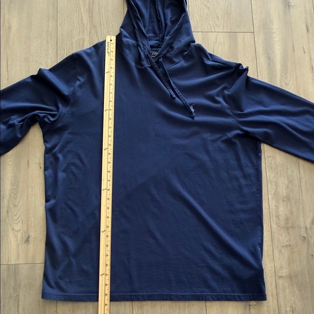 Polo by Ralph Lauren Men's Dark Blue Hoodie X-Large Embroidered Pony Preppy EUC - Picture 10 of 11